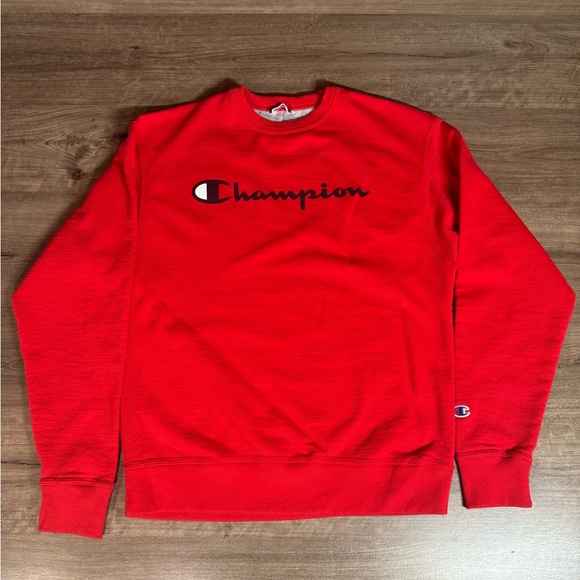Champion Other - Champion Men’s Long Sleeve Crewneck Sweater Red Medium